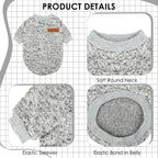 1 Pc Dog Sweaters for Small Dogs Girl Boy Winter Fleece Clothes Warm Soft Dog - Image 4