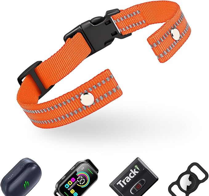 Collar Replacement Strap, Reflective Replacement Nylon Collar Strap Dog GPS by ODOKELE