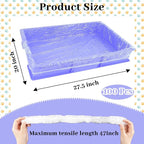 BNOSDM 100 PCS Disposable Rabbit Cage Liner Plastic Guinea Pig Cage Bedding - Image 2