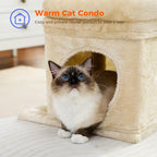PEQULTI Cat Tree Cat Tower for Indoor Cats - Image 3