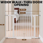 Baby Gate for Stairs, 29.7-40.6" Pressure Mounted Dog Gate, Auto Close Safety - Image 2