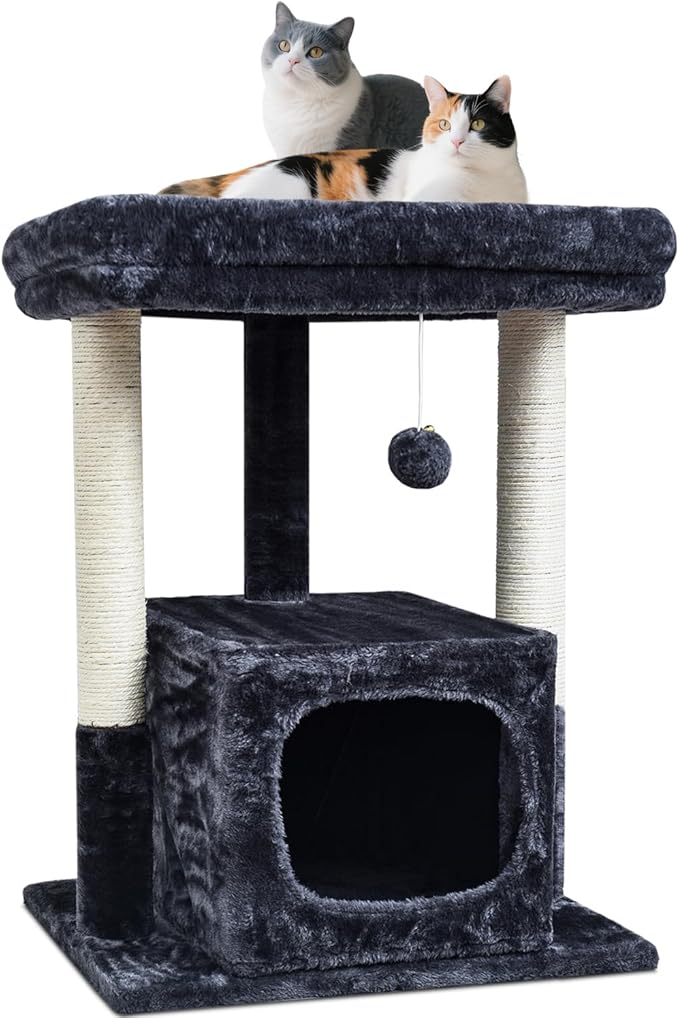 SYANDLVY 27IN Cat Tree for Indoor Cats Large Adult, Modern Activity Tower by SYANDLVY
