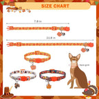 SCENEREAL Fall Thanksgiving Cat Collar Breakaway Girl Boy, Safety Buckle Soft - Image 6
