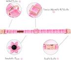 Lionheart Glory Dog Collar, Cute Floral Pattern Pet Collar Adjustable Pet Collar - Image 4
