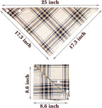 Fall 5PCS Dog Bandanas with Button - Image 2