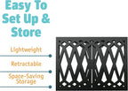 Etna 3-Panel Diamond Design Wood Pet Gate - Image 3