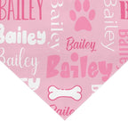 Personalized Dog Bandanas Custom Neckwear Name Button Anti-loosening Dog Scarf - Image 2