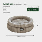 BALANCE Cat Bed Kitten Bed, Washable Round Cat Beds - Image 5