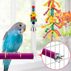 KATUMO Bird Toys, Parrot Swing Parakeet Ladder Conure Wood Perch Bird Chew Toys - Image 4