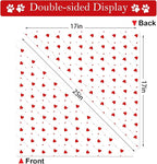 Valentines Dog Bandanas, Heart Red White Heart Dog Scarf, Mother's Day Dog - Image 5