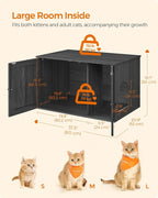 Feandrea Cat Litter Box Enclosure, Litter Box Furniture Hidden - Image 6