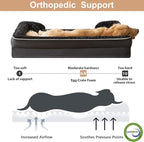 WNPETHOME Dog Beds for Large Sized Dogs, Washable Orthopedic Dog Couch Sofa Bed - Image 3