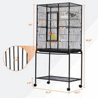Large Bird Cage, 62.6" H Big Bird Cage - Image 3