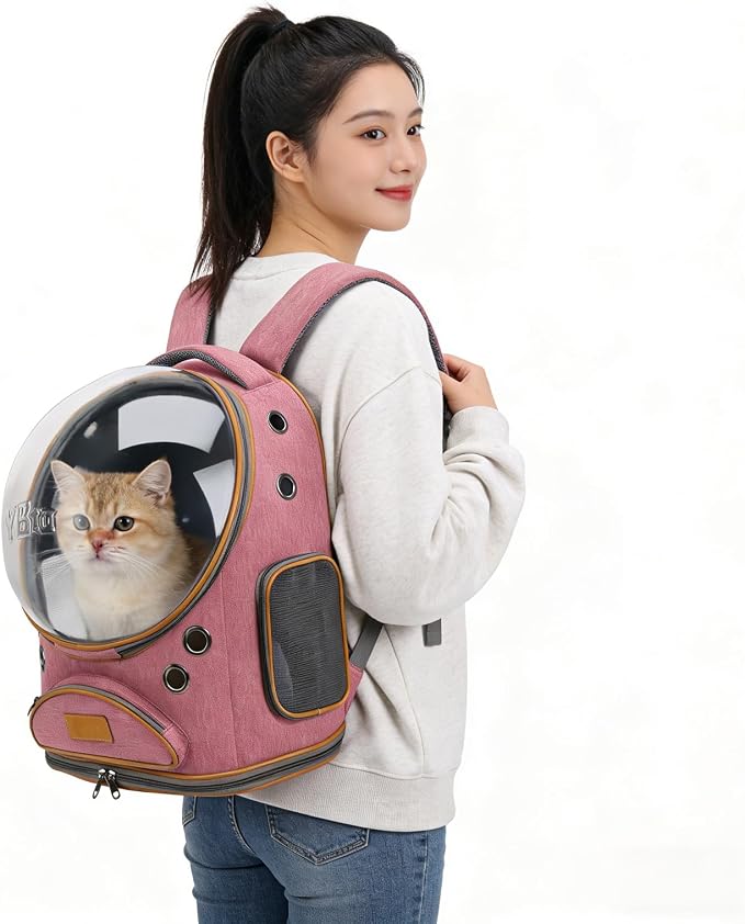 Cat Backpack Carrier, Breathable Cat Carrier Large Space Bubble Pet Backpack - Image 5