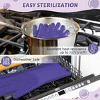 Pecute Pet Grooming Gloves, Heat Resistant, Silicone Bathing and Massaging - Image 5