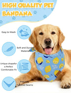 Luxury Double-Layer Dog Birthday Bandana – Handmade, Silk-Soft Polyester - Image 3