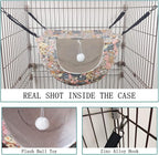 JSPYFITS Cat Cage Hammock, Double Layer Hanging Adjustable Soft Pet Bed Suitable - Image 6