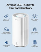 COWAY Air Purifier for Large Room Whole Home Up to 2, 640 ft², HEPA Filter for - Image 2