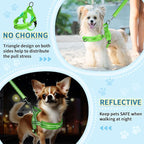 SlowTon No Pull Small Dog Harness and Leash Set, Puppy Soft Vest Harness Neck & - Image 3