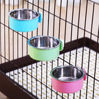 Dog Crate Bowl, Hanging Stainless Steel Removable Pet Crate Water & Food Bowls - Image 6