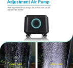 hygger Quiet <30dB Aquarium Air Pump, Adjustable Low Decibel Oxygen Fish Tank - Image 4