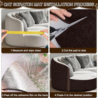 Cat Scratch Mat, 118.5"x15.9" Trimmable Self-Adhesive Cats Scratch Carpet - Image 7