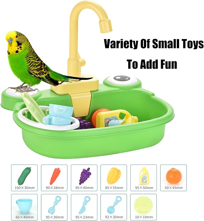 PINVNBY Parrot Bath Tub Bird Automatic Bathtub - Image 5