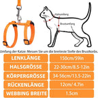 PUPTECK Adjustable Cat Harness and Leash Set Escape Proof Kitten Strap Collar - Image 2