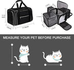 BAGLHER Cat Carrier Bag, Airline Approved Pet Carrier Soft Side Pet Travel 5 - Image 2
