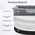 WNPETHOME Human Dog Beds for People Adults, Washable Faux Fur Nap Bed Adult - Image 2