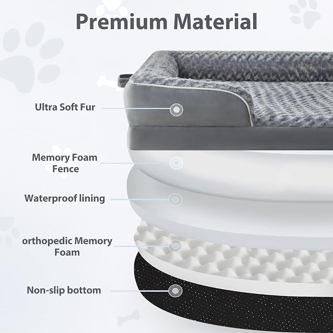 WNPETHOME Human Dog Beds for People Adults, Washable Faux Fur Nap Bed Adult - Image 2