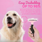 Sinko Deshedding Tool for Dogs & Cats, Pet Grooming Brush, Skin Friendly - Image 6