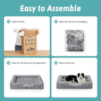 Orthopedic Dog Bed for Large Size Dog, Soft and Warm Faux Fur Extra Large Sofa - Image 6