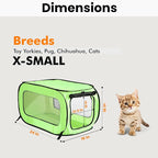 Beatrice Home Fashions Portable, Collapsible, Pop Up Kennel Travel Cat and Dog - Image 2