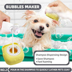 6-in-1 Grey Pet Grooming Kit: Hair Brush, Washing Gloves, Slicker Brush - Image 3