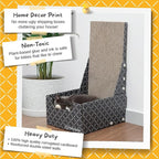 Hide & Scratch Cardboard Cat Scratcher Box & Bed - Image 4