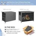 Explore Land Dog Crate Cover Heavy Duty Polyester Pet Kennel Sunshade Universal - Image 2