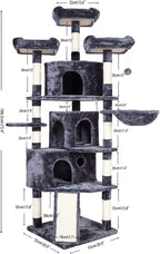 Hey-brother XL Cat Tree, 73.4 inch Cat Tower - Image 7