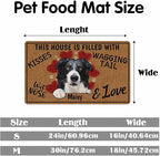 Personalized Dog Cat Mat with Name Photo Custom Placemat Feeding Mats - Image 2