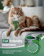 FAYOGOO Cat Harness, Escape Proof, Ultra-Light & Comfortable, Reflective Night - Image 3