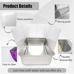 6PCS Cat Litter Box Pee Shields, Transparent Easy Clean Splash Guard - Image 3