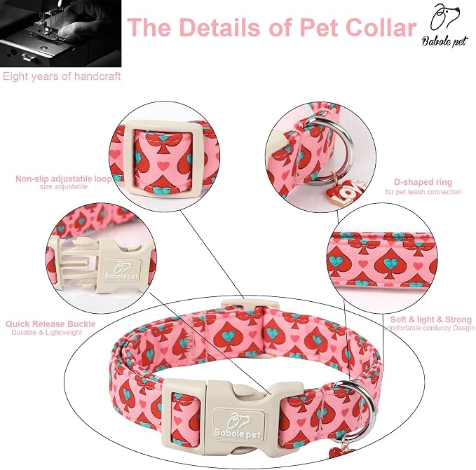 Valentines Dog Collar for Small Dogs - Image 5