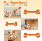 Dog Squeaky Plush Toy with Straps, 6-Inch Soft Stuffed Ball with Cotton - Image 3