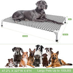 Elevated Outdoor Dog Bed, X-Large Size, Cotton Material, Non-Slip Feet - Image 6