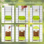 Rypet No Mess Bird Water Feeder Dispenser Set Automatic Bird Feeder - Image 9