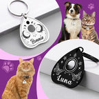 Goth Cat Tags Personalized Halloween Gifts - Image 4