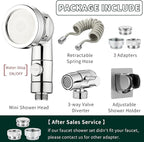 ZCONIEY Sink Faucet Sprayer Attachment Hair Pet Rinser Showerhead - Image 5