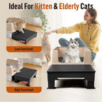 Adjustable Cat Litter Box Step Ramp, Elevated Cat Step Stair - Image 6