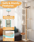 Veehoo Floor to Ceiling Cat Tree Height Adjustable, Sturdy Tall Cat Tree - Image 3