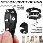 EXPAWLORER Leather Cat Collar for Girl Boy- Adjustable Pet Collar - Image 4